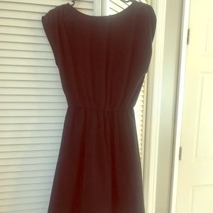 Black Clenched Waist Dress